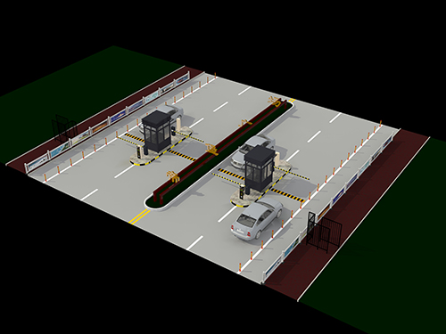 出入口智慧停車系統全面化效果圖